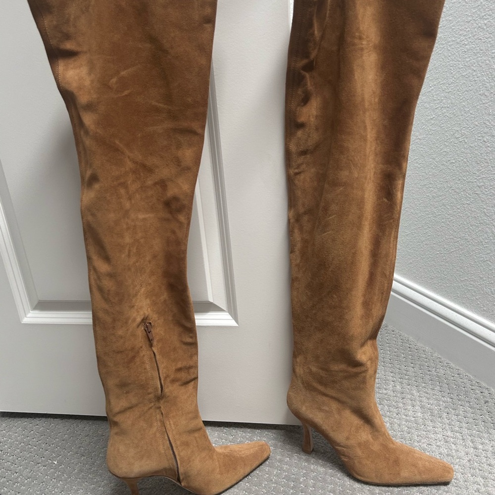 Elegant Tan Over-the-Knee Boots